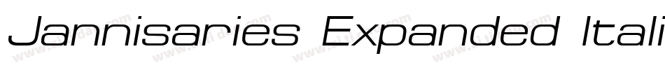 Jannisaries Expanded Italic字体转换
